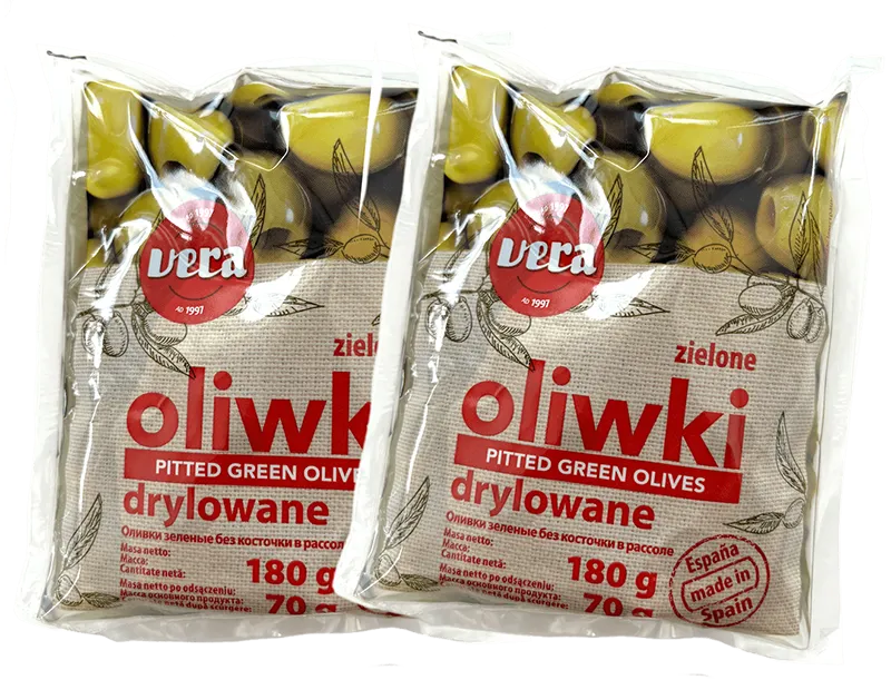 gröna snacksoliver i påse
